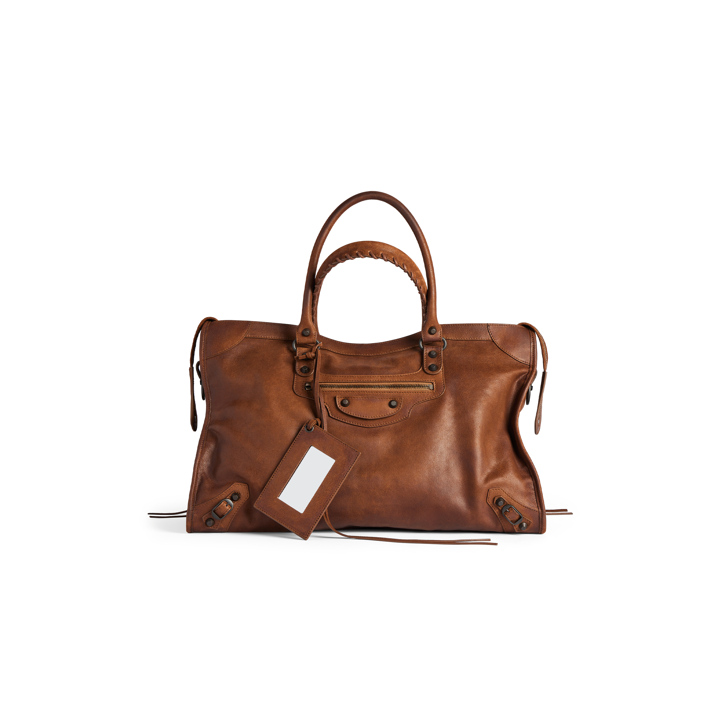 Ba1en*iaga MEN'S LE CITY BAG LARGE IN CARAMEL 8657652ACML2247 (46*29*17cm)